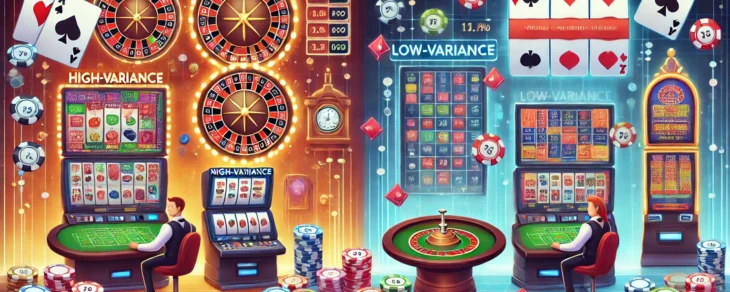 Variance in Online Casino Games