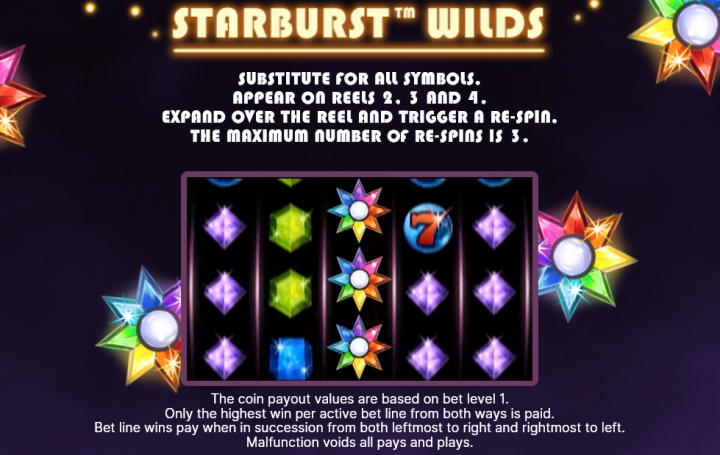 Starburst slot wilds