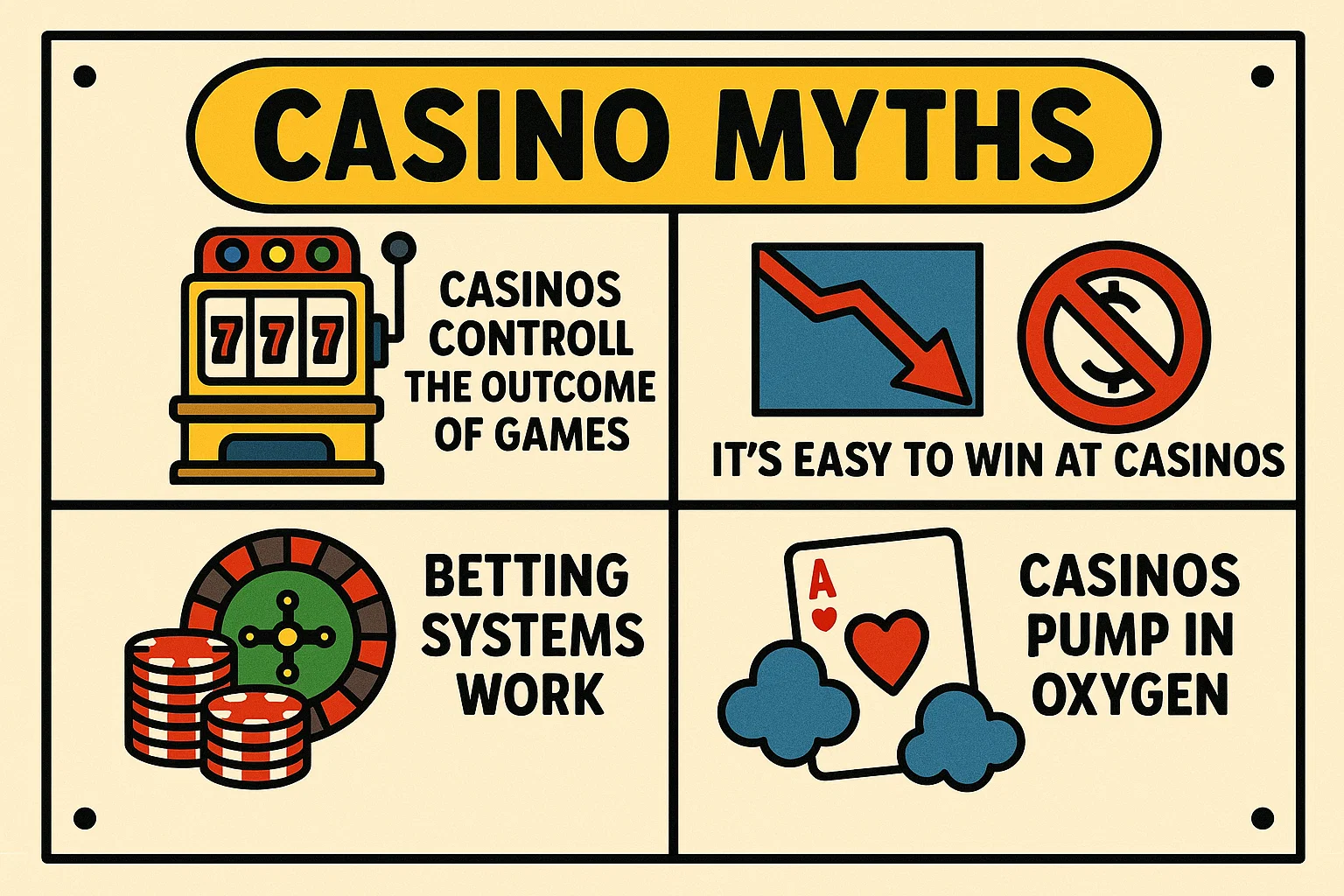 Casino Myths Busted by a Former Croupier 1 Casino myths