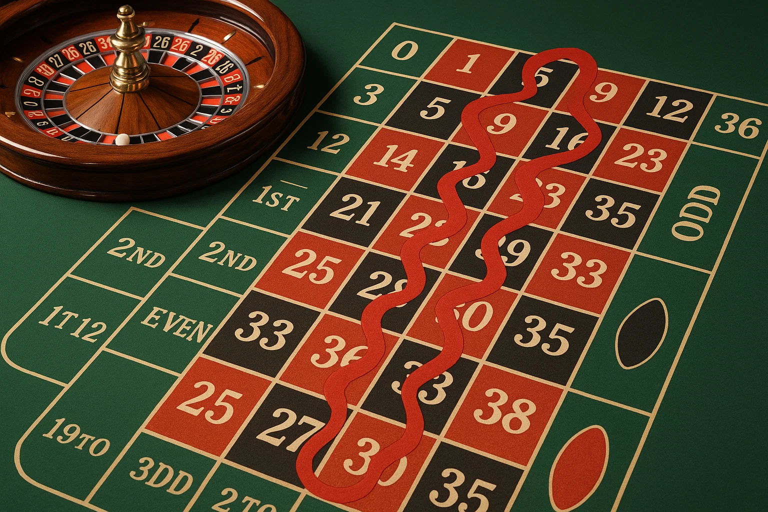 Roulette Snake Bet - What It Is & How It Works 1 Roulette snake bet